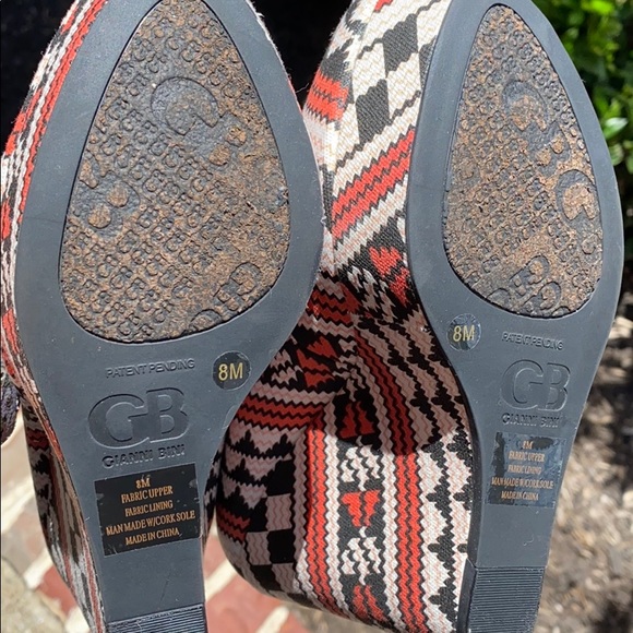 Multicolored wedge shoes - Picture 8 of 10